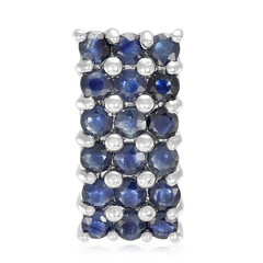 Ciondolo in argento con Zaffiro Blu