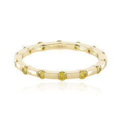 Anello in oro con Diamante Giallo I2 (de Melo)