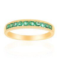 Anello in oro con Smeraldo Zambia AAA