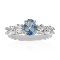 Anello in argento con Topazio Mistico Azzurro
