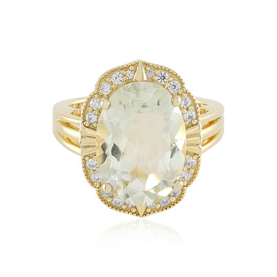 Anello in argento con Ametista Verde