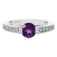 Anello in argento con Ametista Uruguay