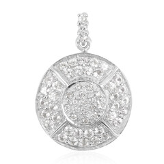 Ciondolo in argento con Zaffiro Bianco