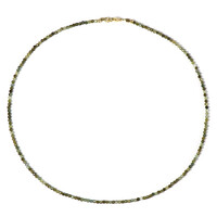 Collana in argento con Tormalina Verde Brasiliana