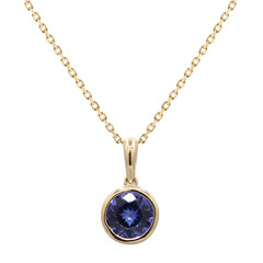 Collana in oro con Tanzanite AAA (CIRARI)