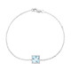 Bracciale in argento con Topazio Blu Cielo