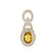 Ciondolo in oro con Zaffiro Ceylon Giallo (AMAYANI)