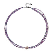 Collana in argento con Perla Keshi