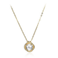 Collana in argento con Topazio Bianco