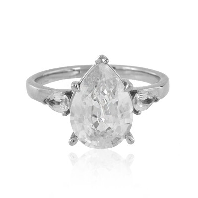 Anello in platino con Zircone Preah Vihear (de Melo)