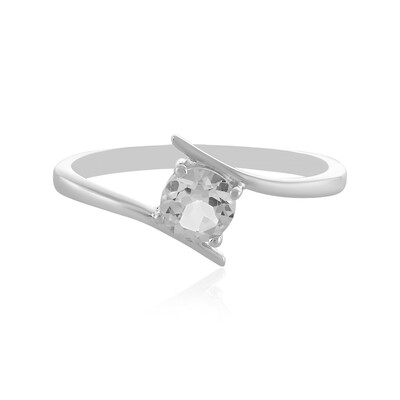 Anello in argento con Topazio Bianco
