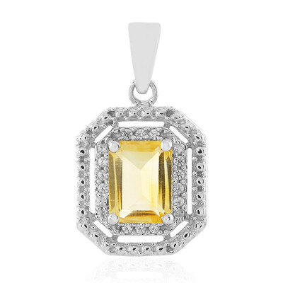 Ciondolo in argento con Citrino Bicolore