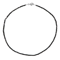 Collana in argento con Spinello Nero