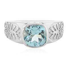 Anello da uomo in argento con Topazio Blu Cielo