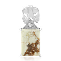 Ciondolo in argento con Magnesite