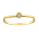 Anello in oro con Diamante Champagne d'Argyle SI2 (de Melo)