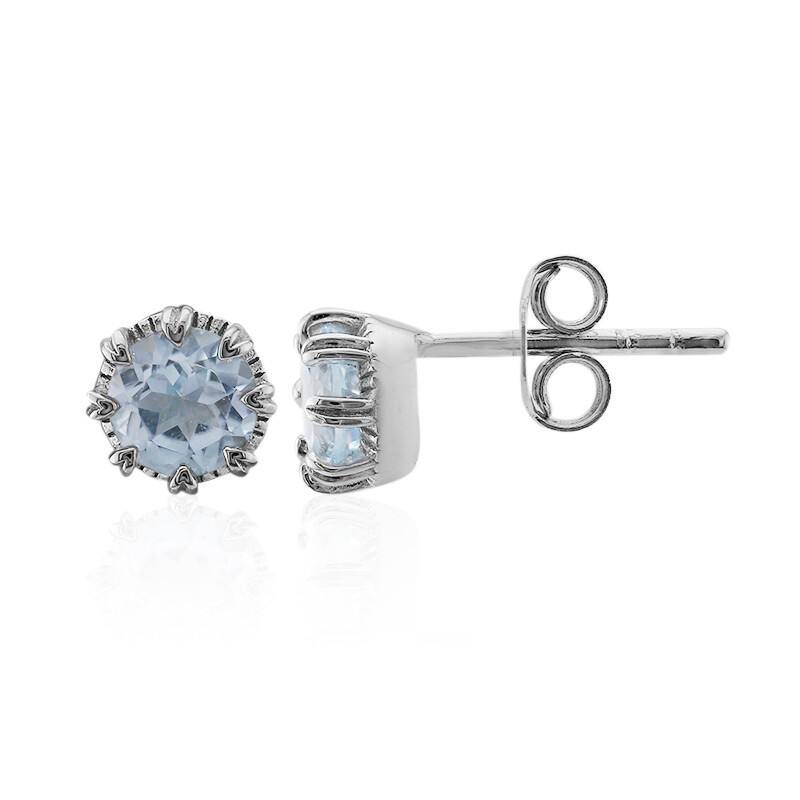 Miore – Orecchini In Argento 925 Con Topazio Blu – Gioielli Artigianali Con Certificato Di Autenticità E Astuccio