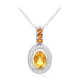 Collana in argento con Citrino Madeira