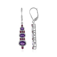Orecchini in argento con Ametista (KM by Juwelo)
