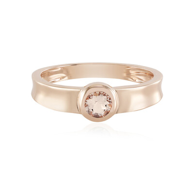 Anello in oro con Morganite