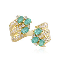 Anello in argento con Smeraldo Brasiliano