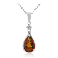 Collana in argento con Citrino Madeira
