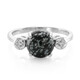 Anello in argento con Ossidiana Fiocco di Neve