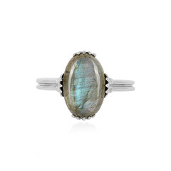 Anello in argento con Labradorite