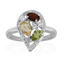 Anello in argento con Citrino