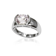 Anello in argento con Kunzite Brasiliana