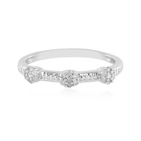 Anello in argento con Diamante I2 (I)
