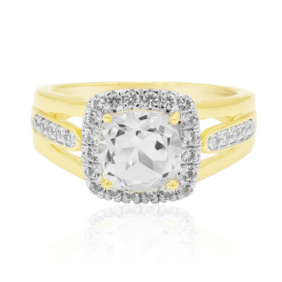 Anello in argento con Quarzo Bianco