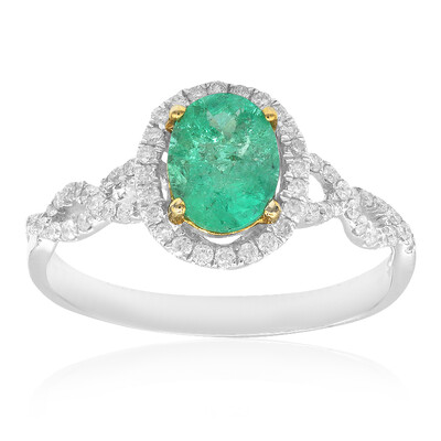 Anello in oro con Smeraldo Zambia AAA (CIRARI)