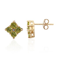 Orecchini in argento con Peridoto della Birmania