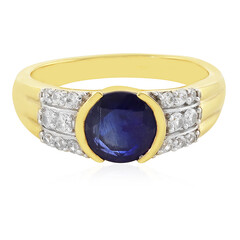 Anello in argento con Zaffiro Blu del Madagascar