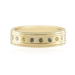 Anello in argento con Diamante Giallo I2