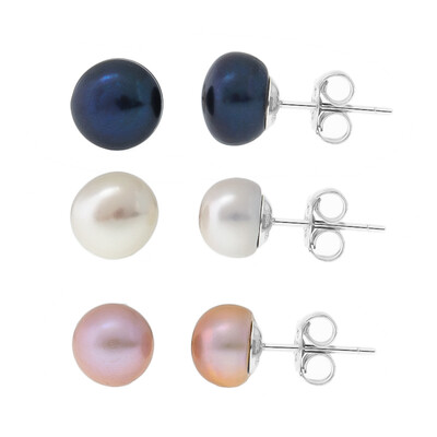 Orecchini in argento con Perla di Acqua Dolce