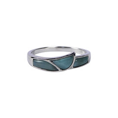 Anello in argento con Larimar