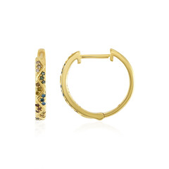 Orecchini in argento con Diamante Champagne PK