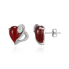 Orecchini in argento con Agata Rossa