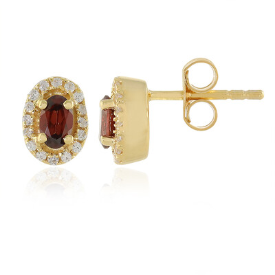 Orecchini in argento con Zircone Rosso