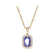 Collana in oro con Tanzanite AAA (CIRARI)