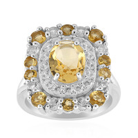 Anello in argento con Citrino