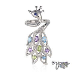 Anello in argento con Ametista