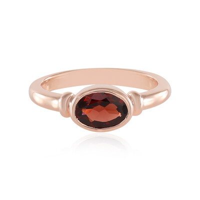 Anello in argento con Granato Mozambico