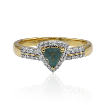 Anello in oro con Grandidierite (AMAYANI)