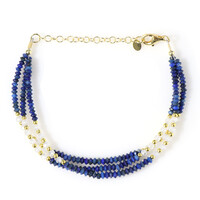Bracciale in argento con Lapislazzuli (Riya)