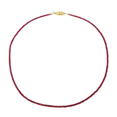 Collana in argento con Spinello Rosso (Adela Silber)
