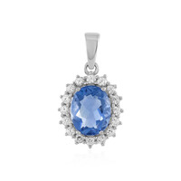 Ciondolo in argento con Fluorite Cangiante
