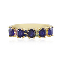 Anello in argento con Zaffiro Blu del Madagascar